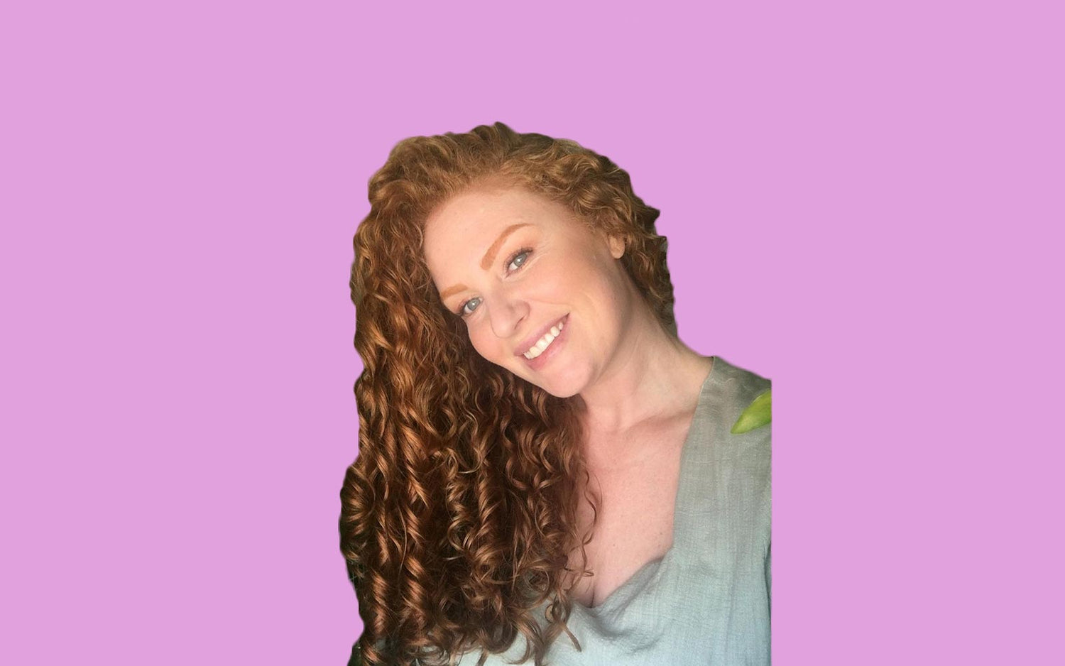 Natalie loving and embracing her curly hair