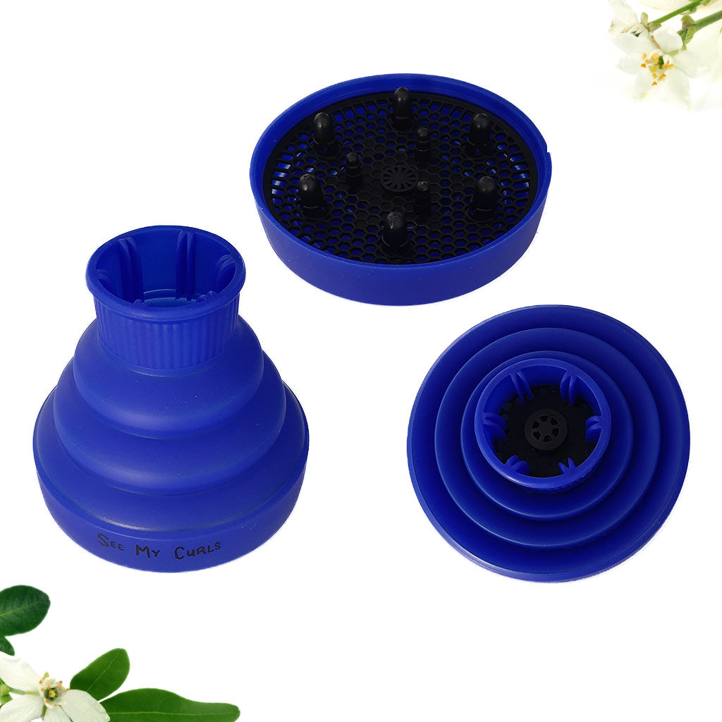 Collapsible hair dryer diffuser