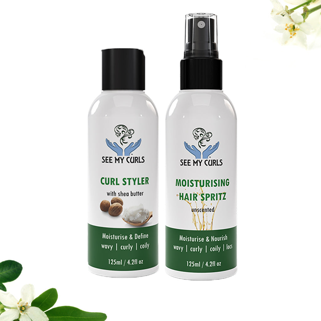 Curl Cream Styler & Hair Spritz starter kit