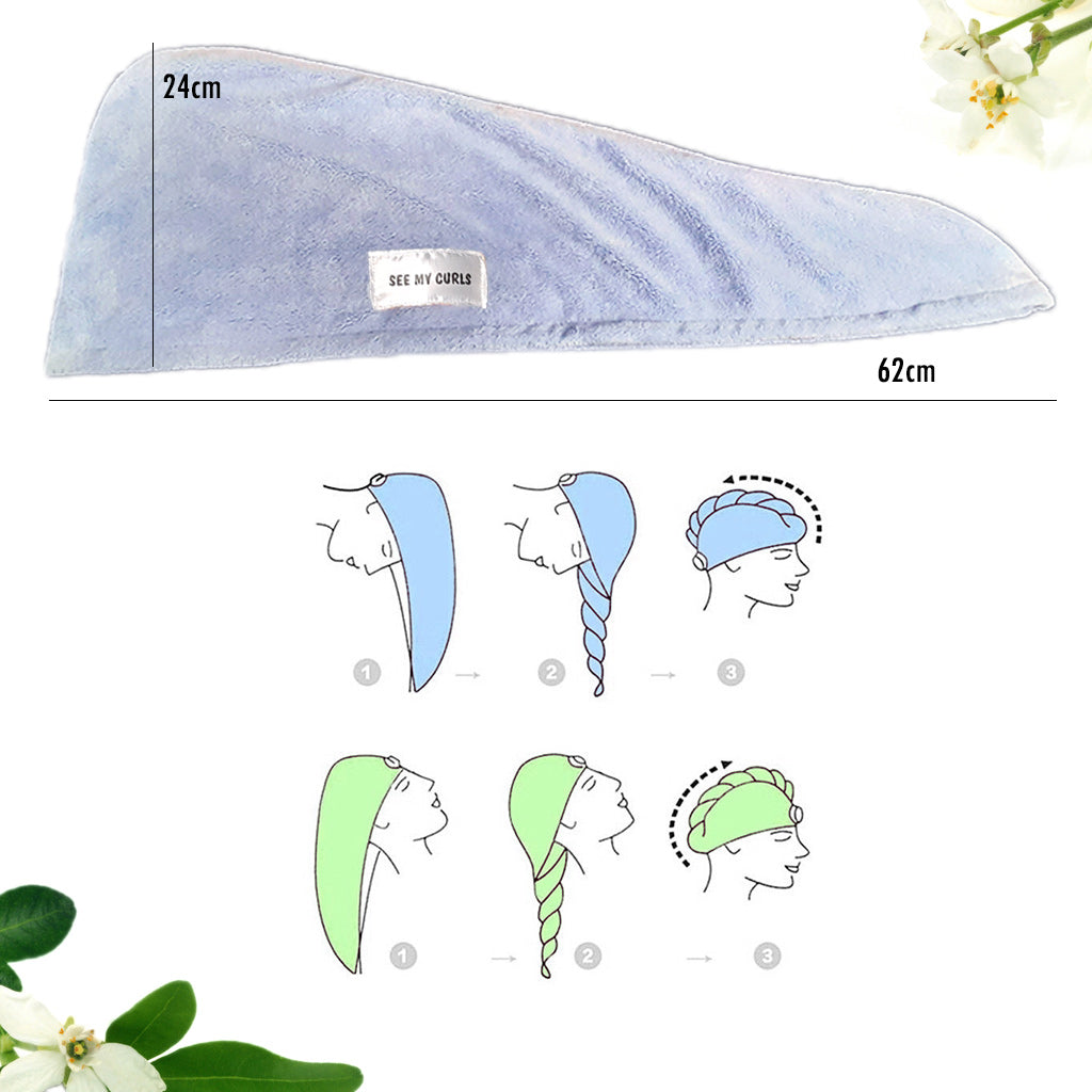 Microfiber Turban Hair Towel