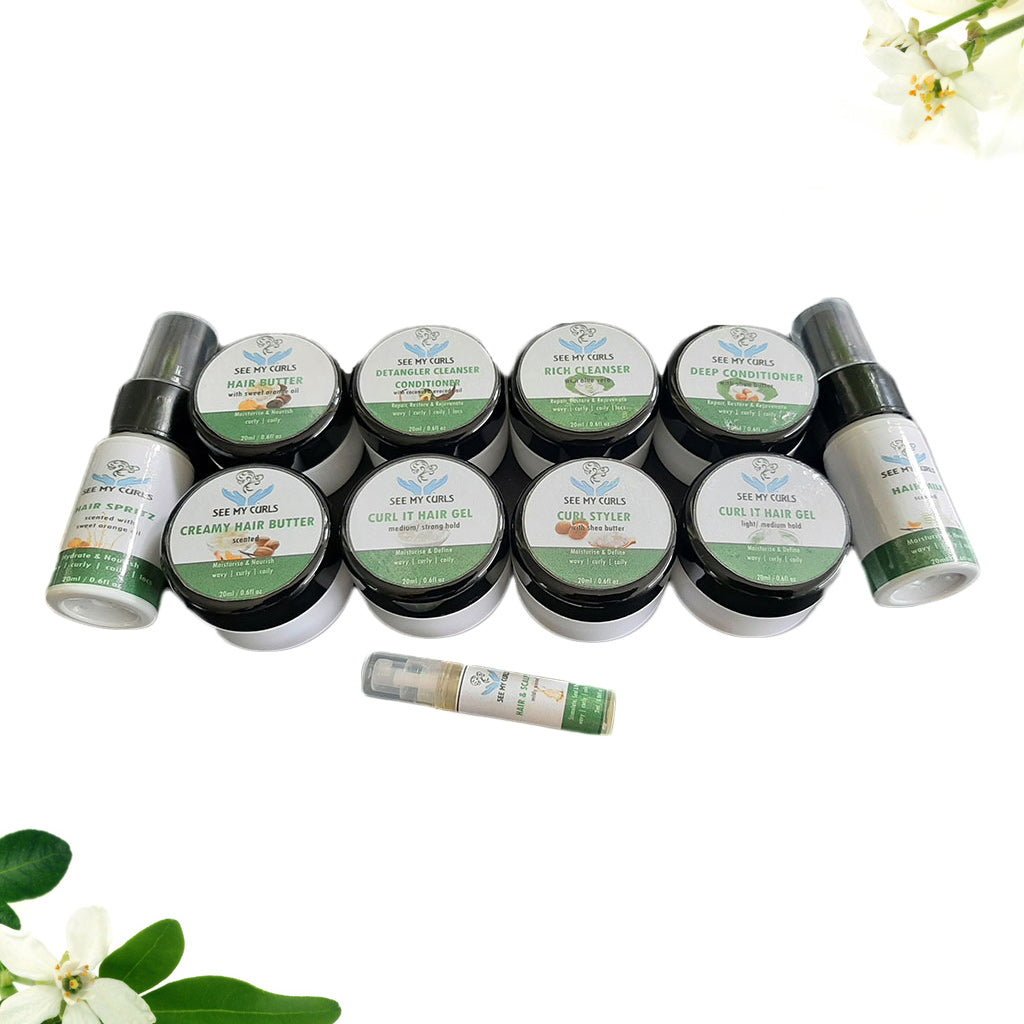 curly hair care kit