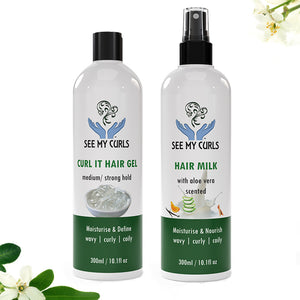 scented curly hair full size kit