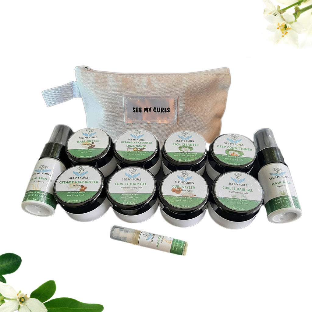 sample pack unscented with cosmetic bag
